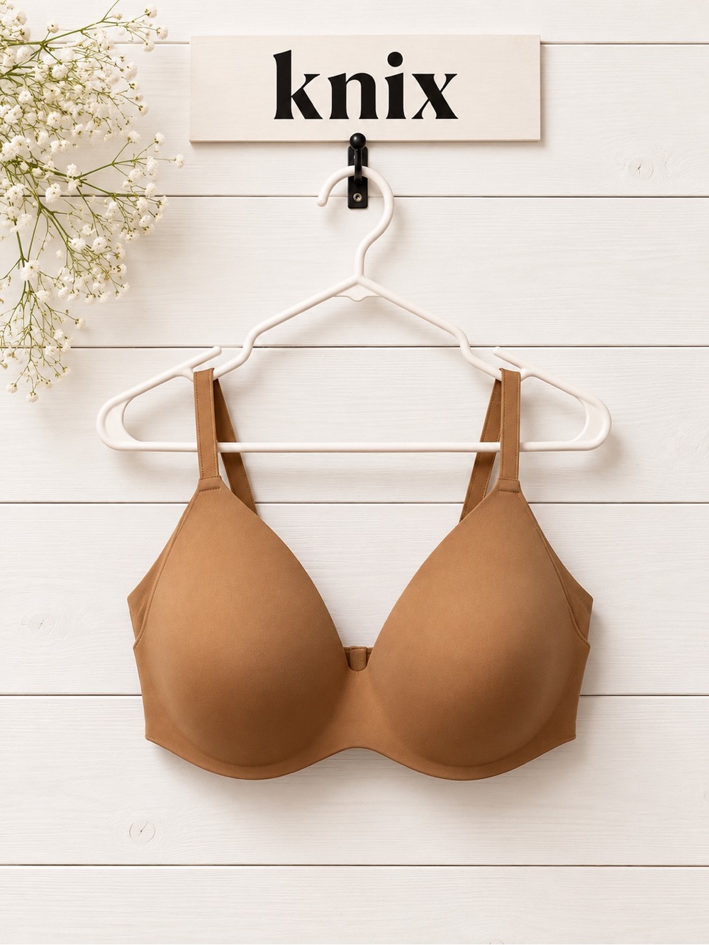 KNIX Nude Seamless Bra size 8